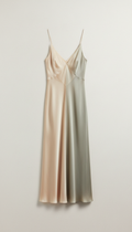 Fluid silk midi dress